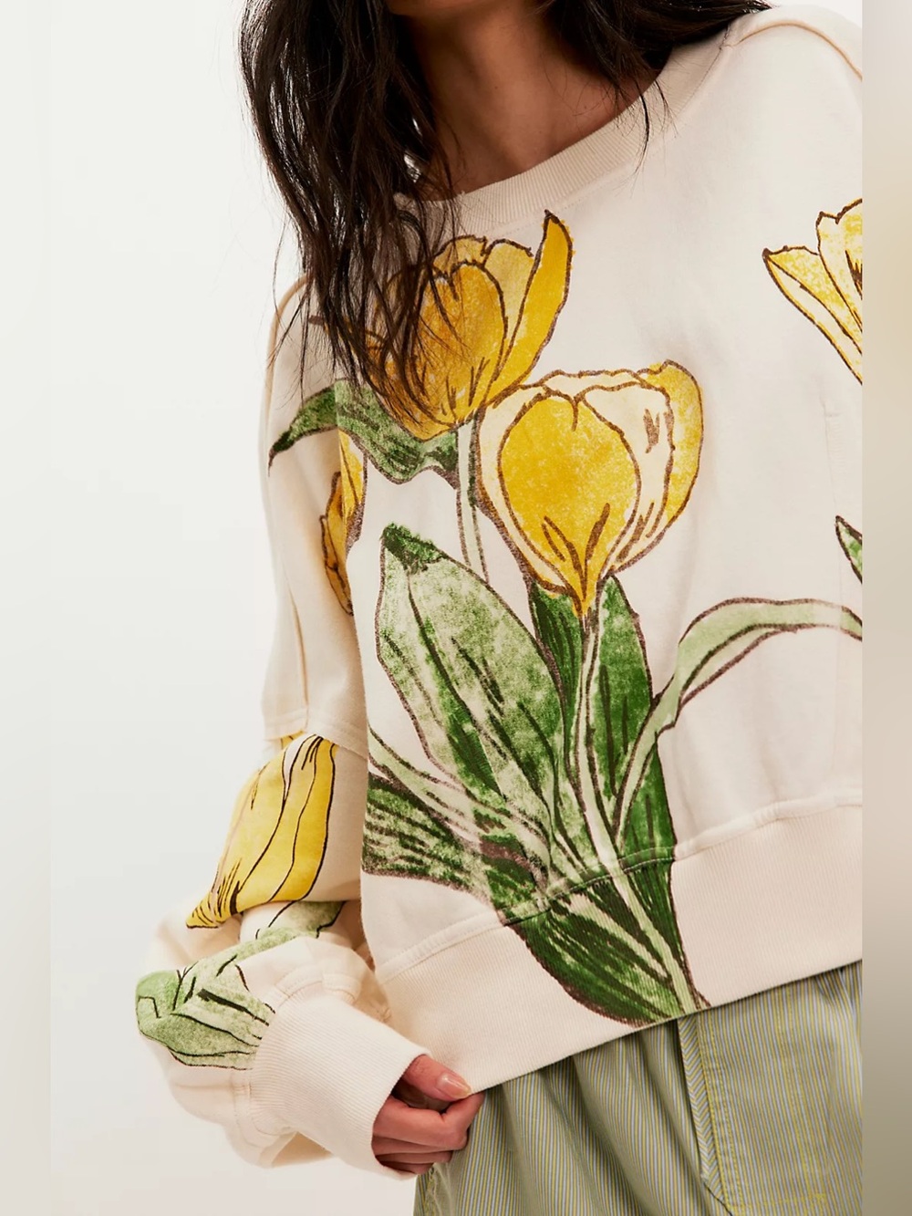 NWT Free People Gaia Sweatshirt - Picture 3 of 3